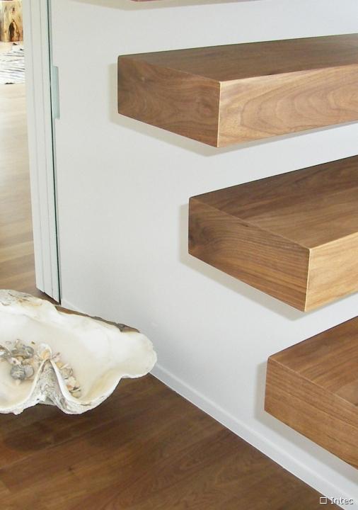 Zwevende trappen - Zwevende houten trap
