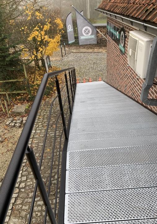 In the picture - Custom walkway in paintwork